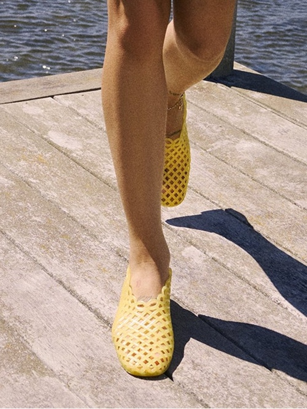 Steve Madden Yellow jelly Slip-On Shoe